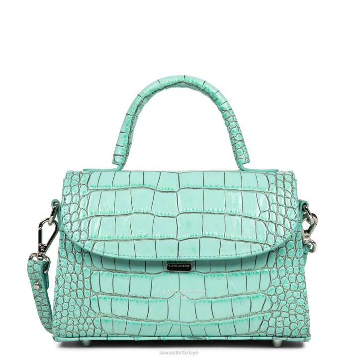 kadınlar küçük çanta croco hors serisi turkuaz Lancaster Paris çanta H0LP221