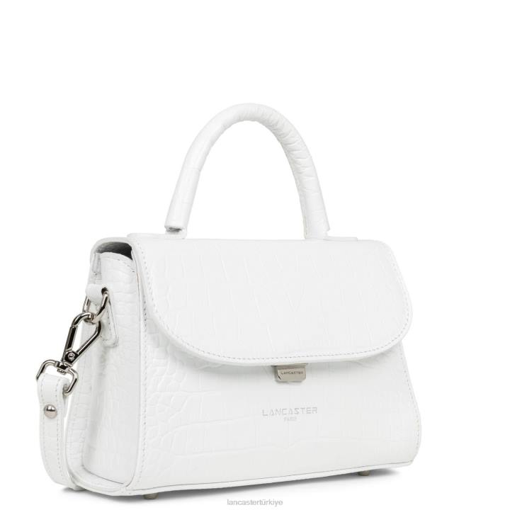 kadınlar küçük çanta egzotik lezard & croco fr beyaz Lancaster Paris çanta H0LP213