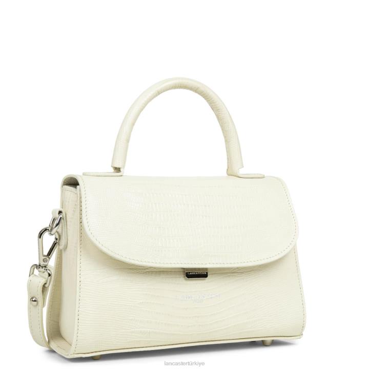 kadınlar küçük çanta egzotik lezard & croco fr ekru-lezard Lancaster Paris çanta H0LP202