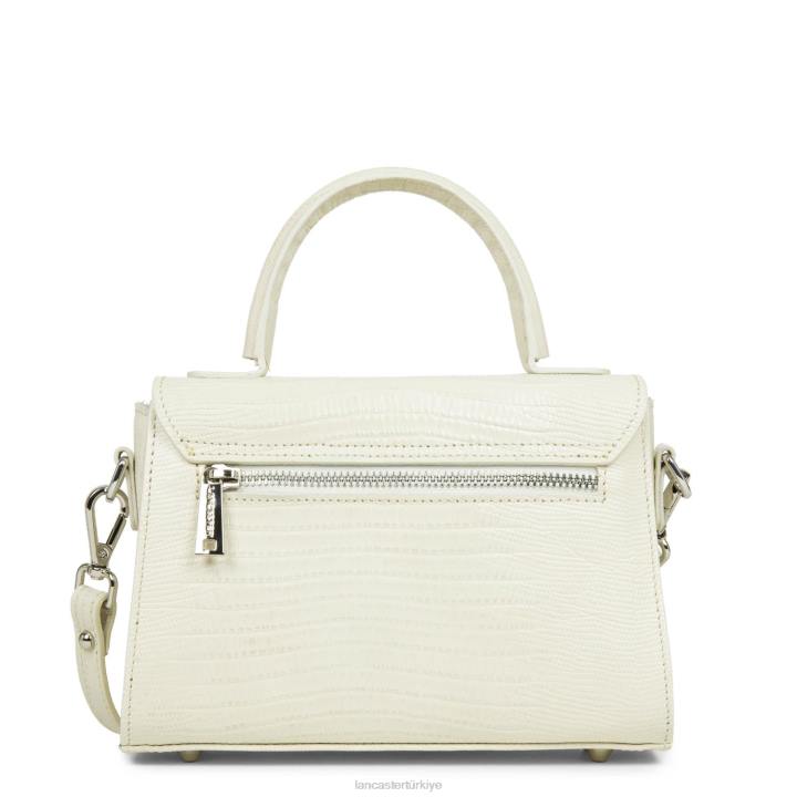 kadınlar küçük çanta egzotik lezard & croco fr ekru-lezard Lancaster Paris çanta H0LP202