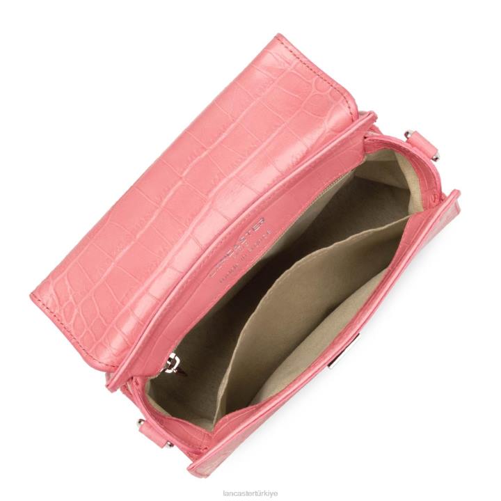 kadınlar küçük çanta egzotik lezard & croco fr gül Lancaster Paris çanta H0LP210