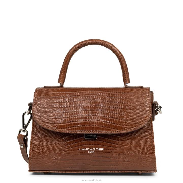kadınlar küçük çanta egzotik lezard & croco fr konyak-lezard Lancaster Paris çanta H0LP208