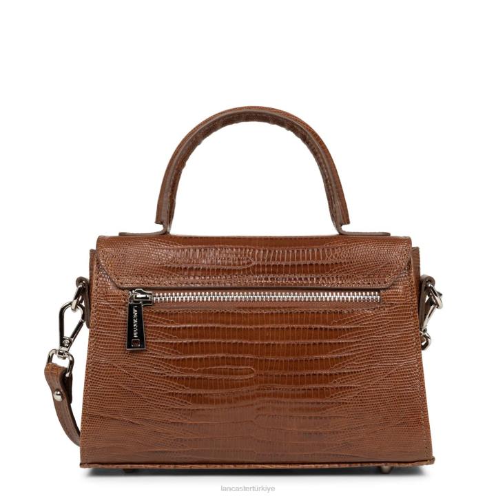 kadınlar küçük çanta egzotik lezard & croco fr konyak-lezard Lancaster Paris çanta H0LP208