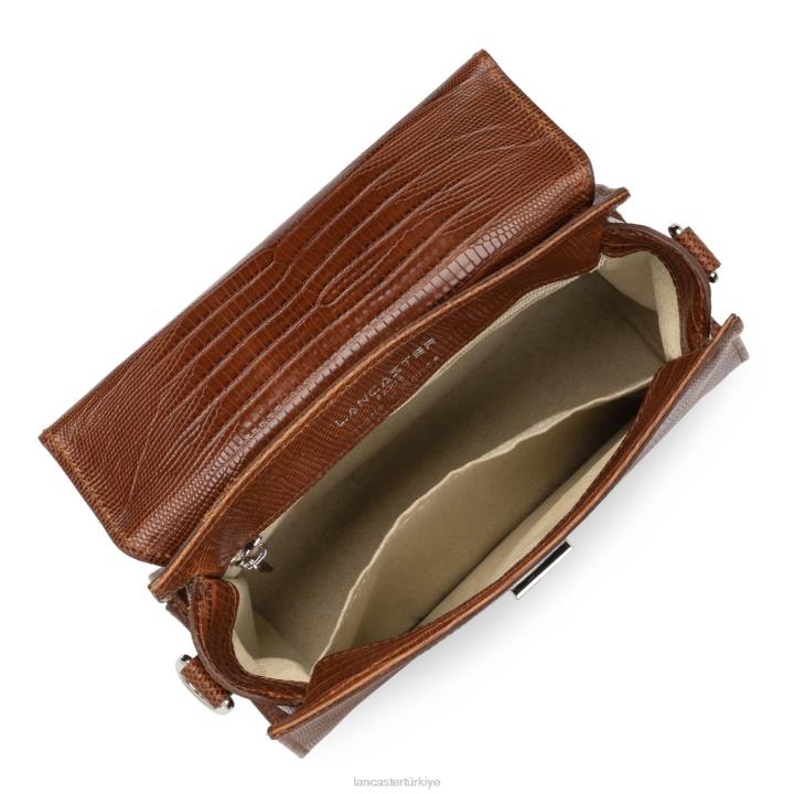 kadınlar küçük çanta egzotik lezard & croco fr konyak-lezard Lancaster Paris çanta H0LP208