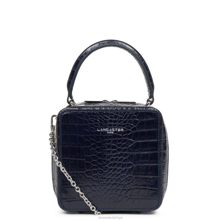 kadınlar kutu çanta egzotik bonnie bleu fonce timsah Lancaster Paris çanta H0LP3577