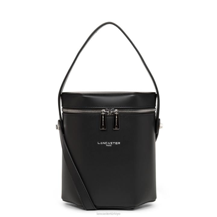 kadınlar kutu çanta pürüzsüz dantel kara Lancaster Paris çanta H0LP3718