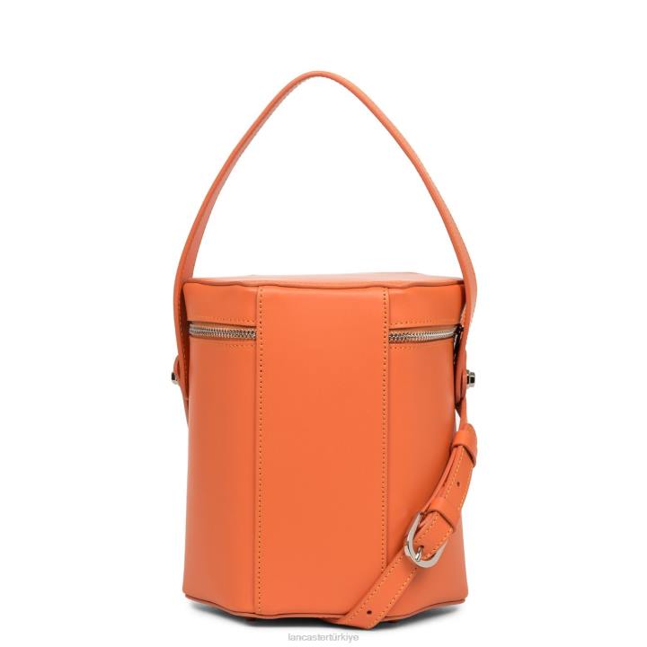 kadınlar kutu çanta pürüzsüz dantel turuncu Lancaster Paris çanta H0LP3719