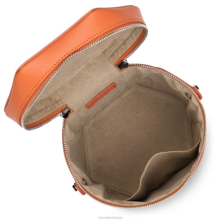 kadınlar kutu çanta pürüzsüz dantel turuncu Lancaster Paris çanta H0LP3719