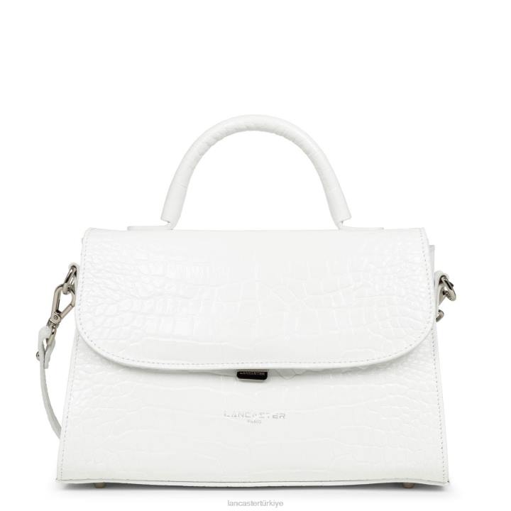 kadınlar m çanta egzotik lezard & croco fr beyaz Lancaster Paris çanta H0LP2467