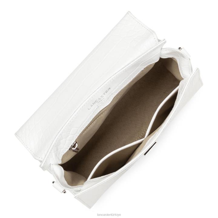 kadınlar m çanta egzotik lezard & croco fr beyaz Lancaster Paris çanta H0LP2467