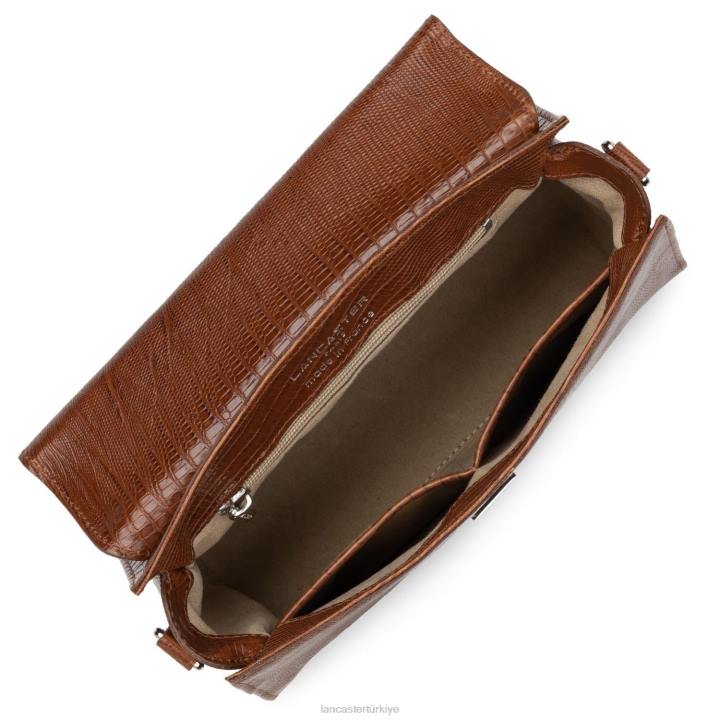 kadınlar m çanta egzotik lezard & croco fr konyak-lezard Lancaster Paris çanta H0LP2466