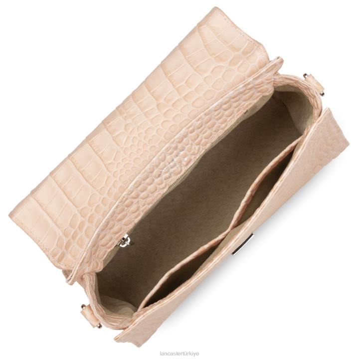 kadınlar m çanta egzotik lezard & croco fr pudra Lancaster Paris çanta H0LP2471