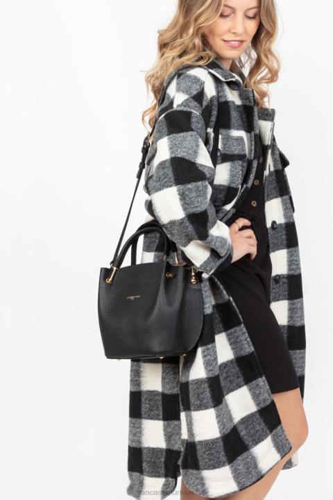 kadınlar m çanta faulonne çift noir-in-çıplak Lancaster Paris çanta H0LP2958