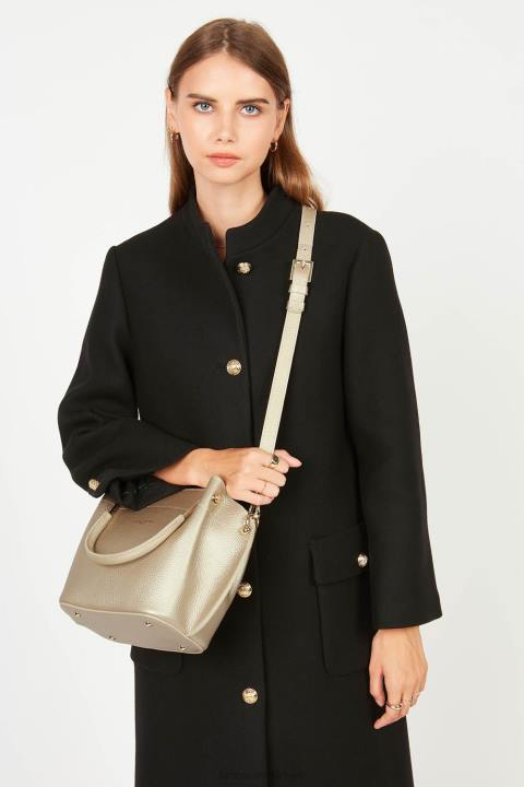 kadınlar m çanta faulonne çift çıplak şampanya Lancaster Paris çanta H0LP2972