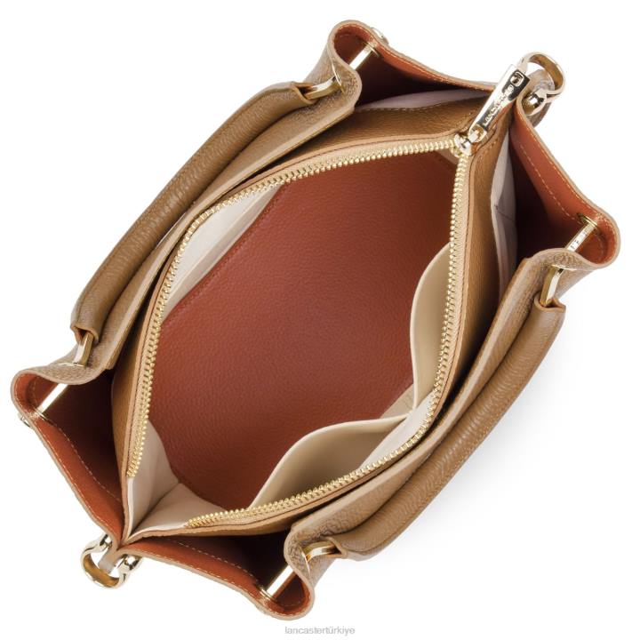 kadınlar m çanta faulonne çift potirondaki deve Lancaster Paris çanta H0LP2963