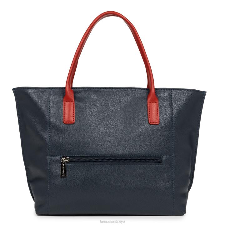 kadınlar m çanta maya hafif bleu fonce-gris clair-rouge Lancaster Paris çanta H0LP2802