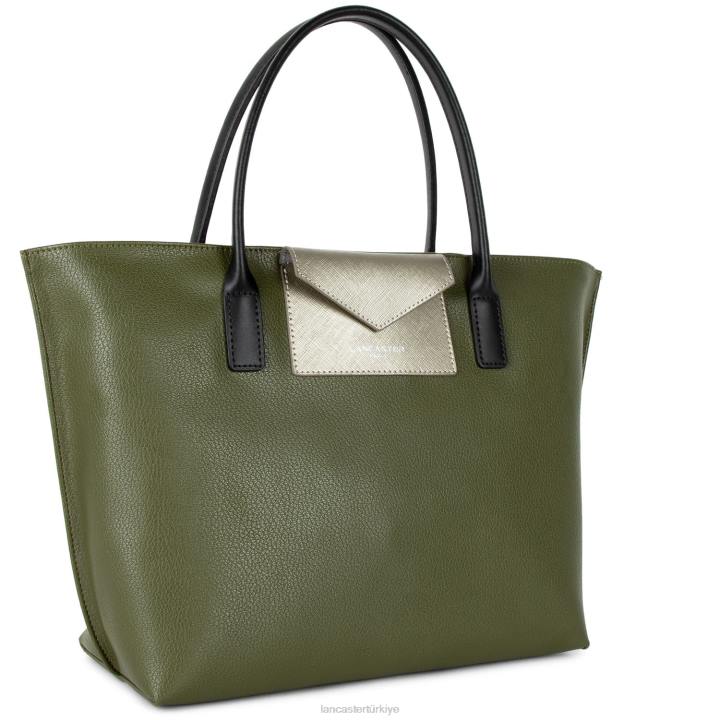kadınlar m çanta maya hafif vert militaire-fusil-noir Lancaster Paris çanta H0LP2799