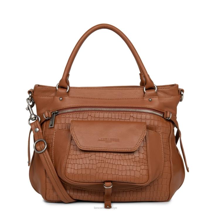 kadınlar m çanta yumuşak vintage nova Chataigne timsahı Lancaster Paris çanta H0LP3175