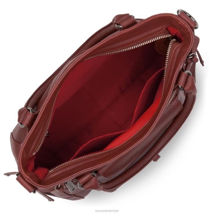 kadınlar m çanta yumuşak vintage nova bordo Lancaster Paris çanta H0LP3173
