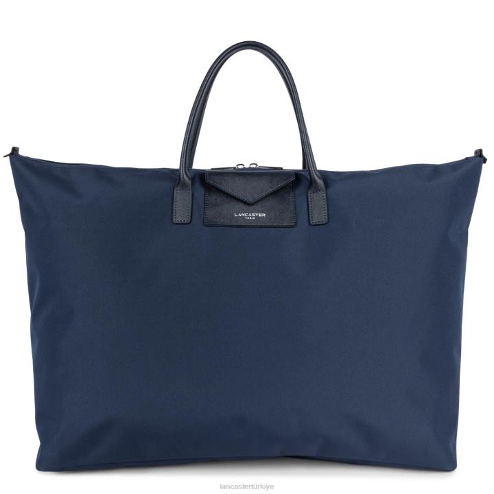 kadınlar hafta sonu çantası akıllı kba bleu fonce-bleu paon Lancaster Paris çanta H0LP2744