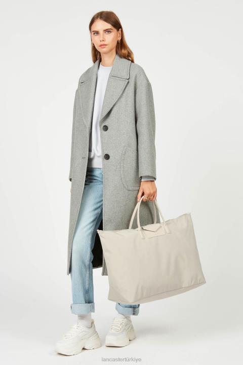 kadınlar hafta sonu çantası akıllı kba ekru Lancaster Paris çanta H0LP2734