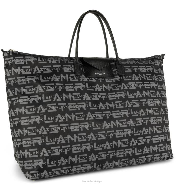 kadınlar hafta sonu çantası logosu kba kara Lancaster Paris çanta H0LP2864