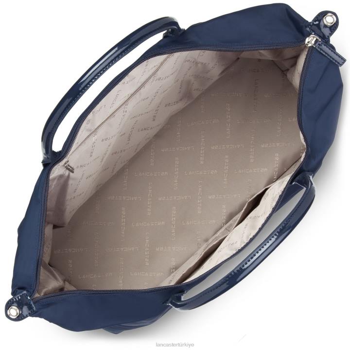 kadınlar hafta sonu çantası temel verni mavi fonce Lancaster Paris çanta H0LP3064