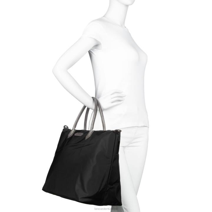 kadınlar haftasonu çantası temel spor noir-taupe-galet Lancaster Paris çanta H0LP3411