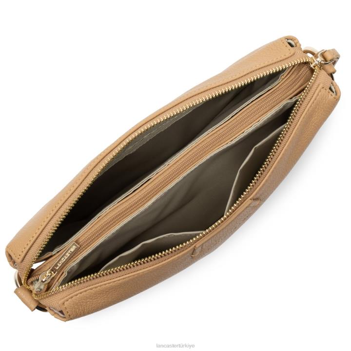 kadınlar büyük debriyaj kumul doğal Lancaster Paris çanta H0LP998