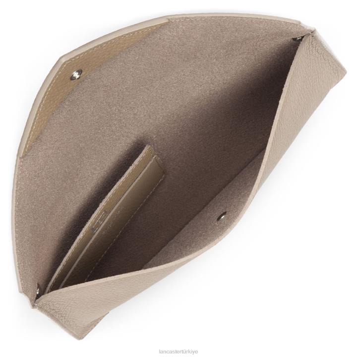 kadınlar debriyaj boz kahverengi Lancaster Paris çanta H0LP1159