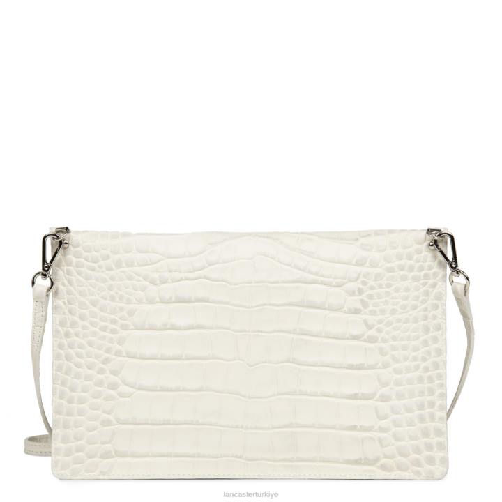 kadınlar debriyaj egzotik timsah bej Lancaster Paris çanta H0LP1169