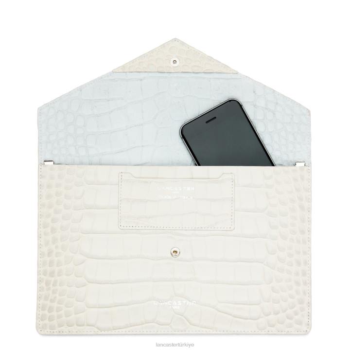 kadınlar debriyaj egzotik timsah bej Lancaster Paris çanta H0LP1169