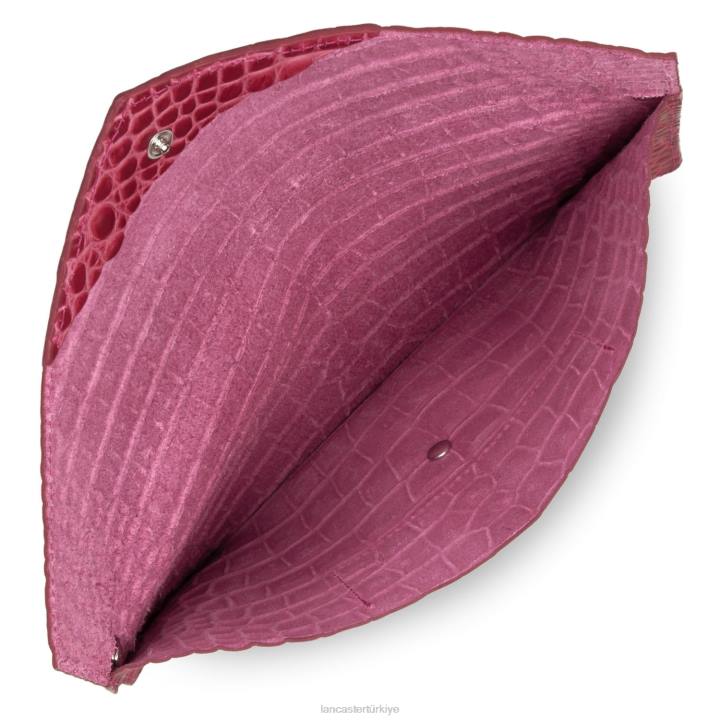 kadınlar debriyaj egzotik timsah fuxia Lancaster Paris çanta H0LP1172