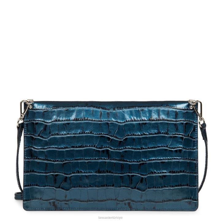kadınlar debriyaj egzotik timsah safir Lancaster Paris çanta H0LP1167