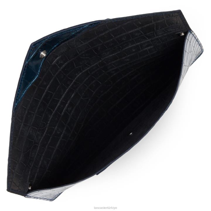 kadınlar debriyaj egzotik timsah safir Lancaster Paris çanta H0LP1167