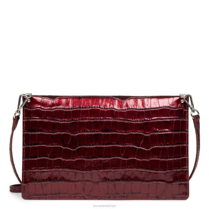 kadınlar debriyaj egzotik timsah yakut Lancaster Paris çanta H0LP1166