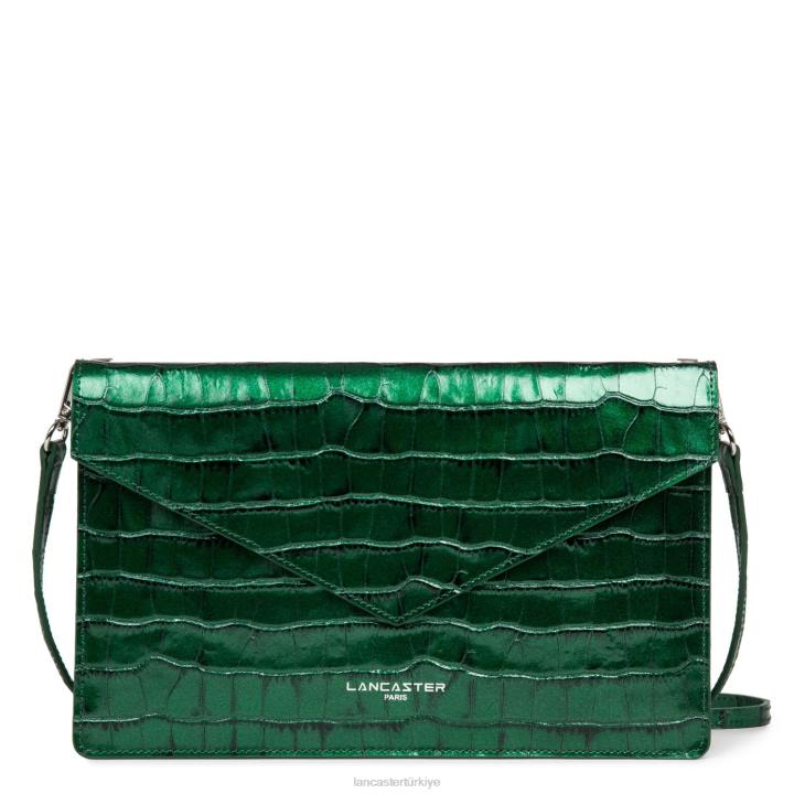 kadınlar debriyaj egzotik timsah zümrüt Lancaster Paris çanta H0LP1164