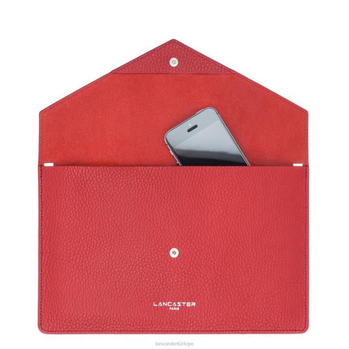 kadınlar debriyaj kırmızı Lancaster Paris çanta H0LP1160