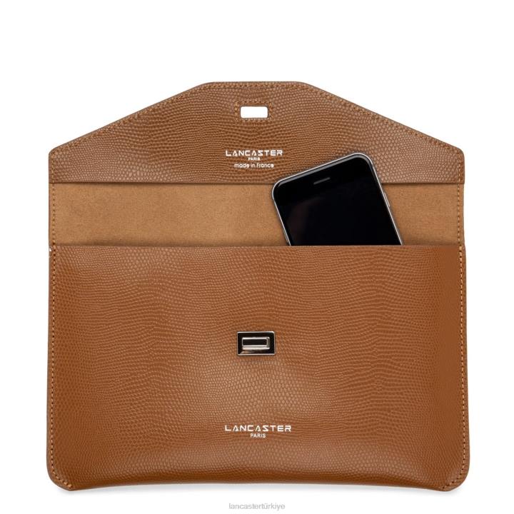 kadınlar debriyaj lucertola deve Lancaster Paris çanta H0LP1128