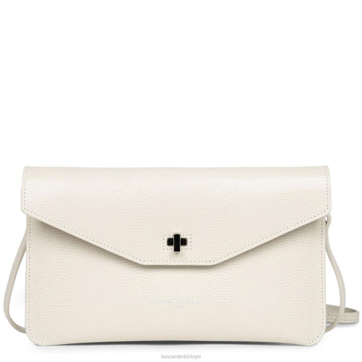 kadınlar debriyaj lucertola ekru Lancaster Paris çanta H0LP1132