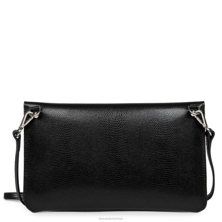kadınlar debriyaj lucertola kara Lancaster Paris çanta H0LP1123