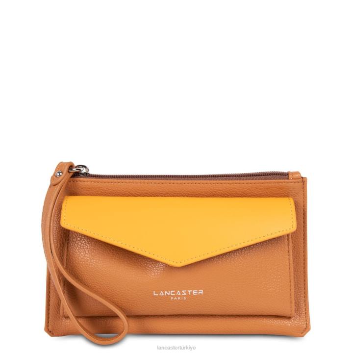 kadınlar debriyaj maya altın sarısı vison Lancaster Paris çanta H0LP1133