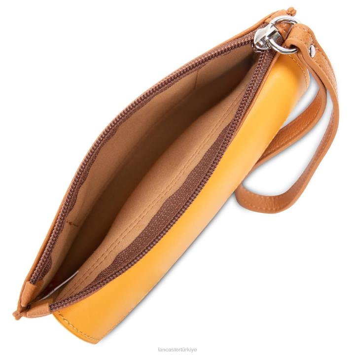 kadınlar debriyaj maya altın sarısı vison Lancaster Paris çanta H0LP1133
