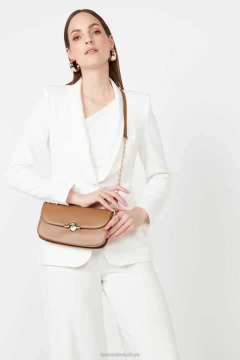 kadınlar debriyaj moda madalyası deve Lancaster Paris çanta H0LP1262