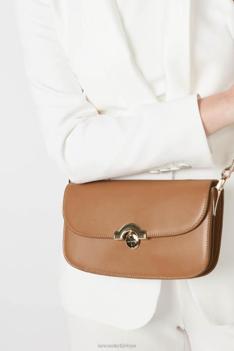 kadınlar debriyaj moda madalyası deve Lancaster Paris çanta H0LP1262