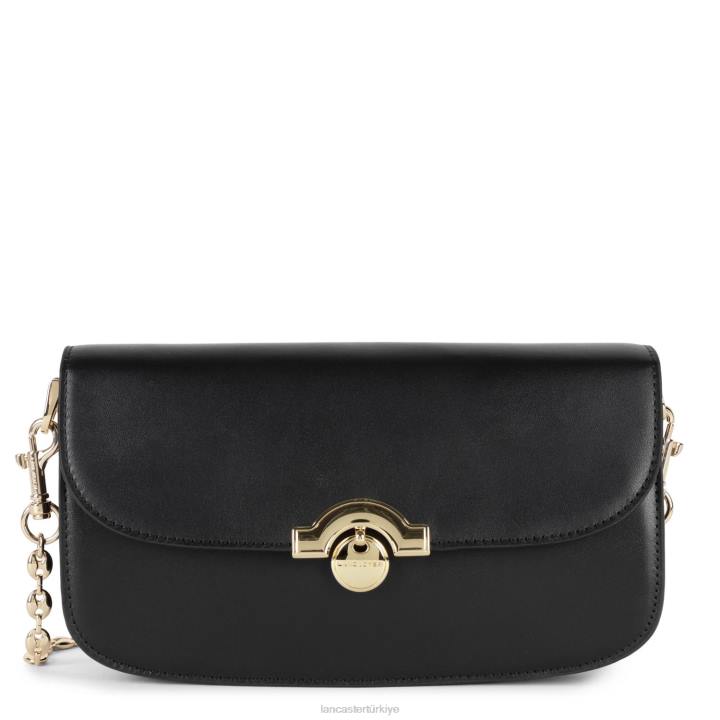 kadınlar debriyaj moda madalyası kara Lancaster Paris çanta H0LP1259