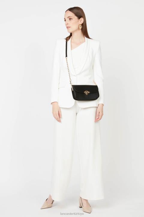 kadınlar debriyaj moda madalyası kara Lancaster Paris çanta H0LP1259