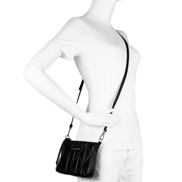 kadınlar debriyaj parisienne matelasse kara Lancaster Paris çanta H0LP1192