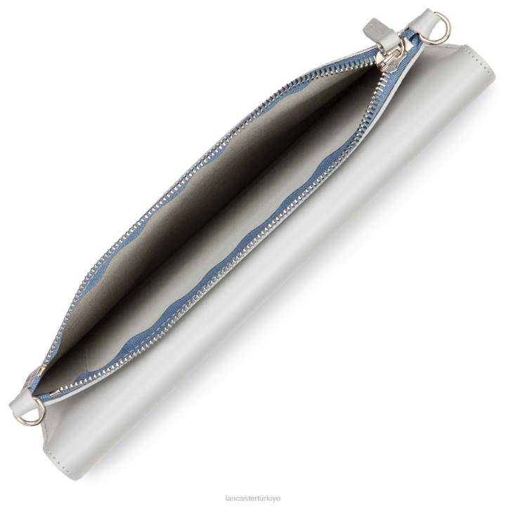 kadınlar debriyaj simgesi bleu ardoise-gris perle Lancaster Paris çanta H0LP1181