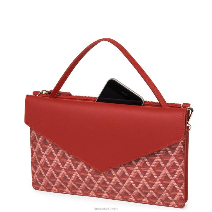 kadınlar debriyaj simgesi kırmızı Lancaster Paris çanta H0LP1175